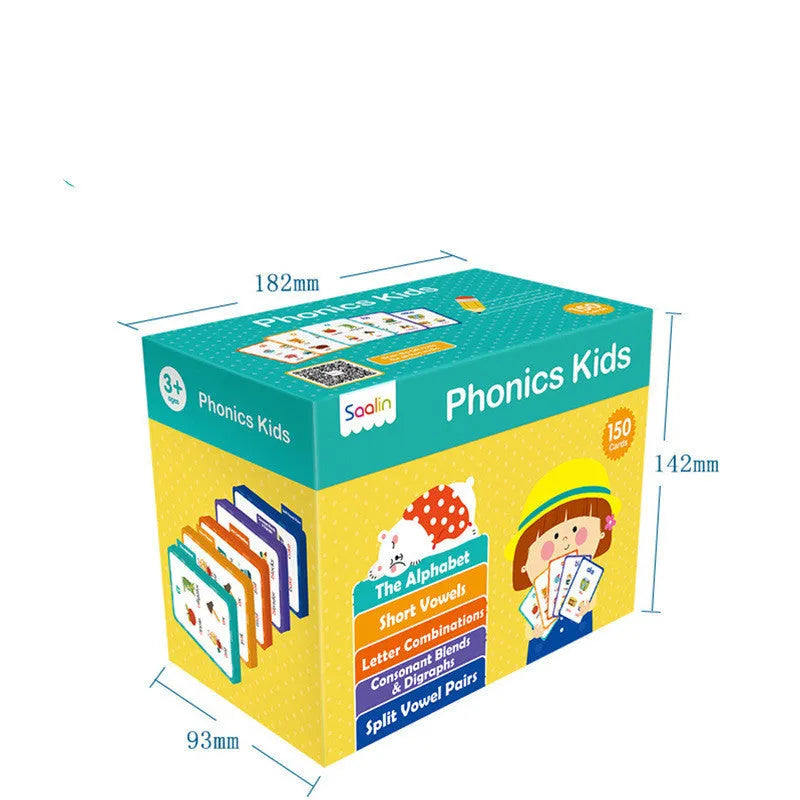220 high frequency word gift box set with educational cards and workbooks for early childhood phonics practice