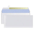 Blue anti-opening confidential envelope measuring 105x240mm with self-adhesive closure