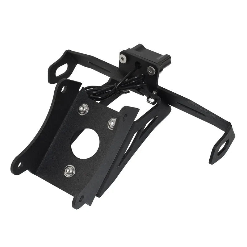 Black aluminium alloy licence plate bracket for Honda motorcycle rear mounting