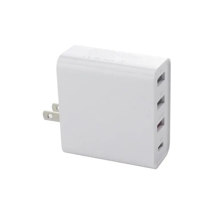 48wpd four-port USB-C fast charger with Power Delivery and indication lights
