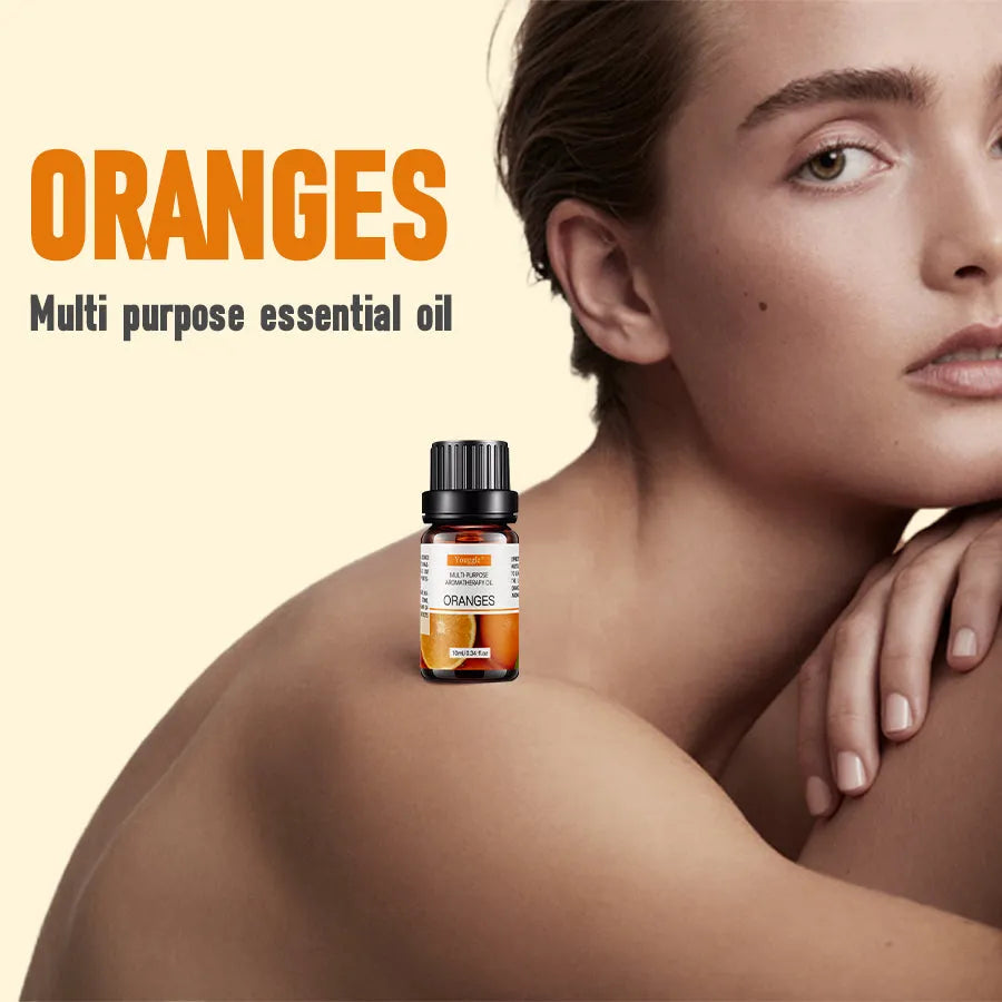 10ml lavender perfume oil in glass bottle with brush top applicator