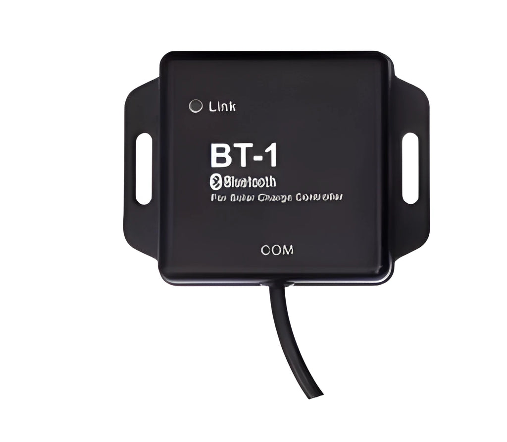 BT-1 model solar charge controller with Bluetooth module for 20A, 12V/24V systems.