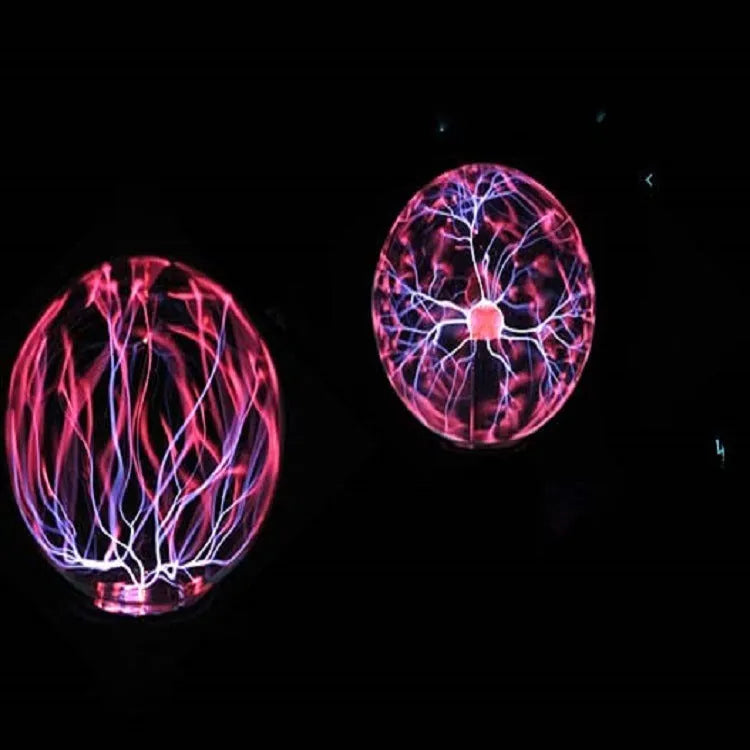 Colourful 7.62cm diameter glass magic ball light on ABS base with USB cable.