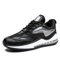 Men's summer casual shoes with air cushion height enhancement in Space Black colour