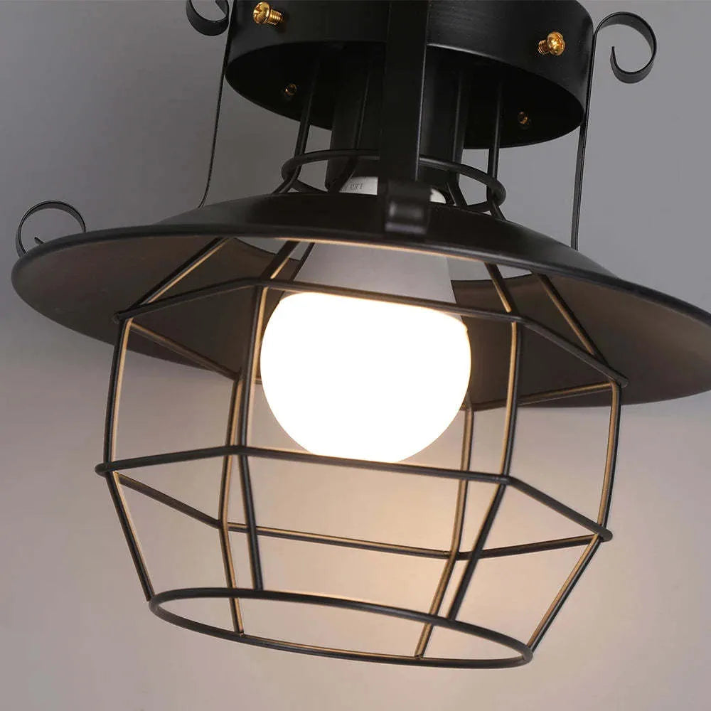 American iron retro droplight lamp with lantern-shaped design