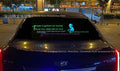 Square Ice Blue universal car rhythm lamp body with voice control measuring 90x25cm