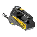 Black vehicle tyre inflator with digital display and 12V power cable
