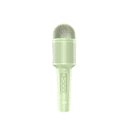 Wireless Bluetooth karaoke microphone in pink, blue, or green colour options