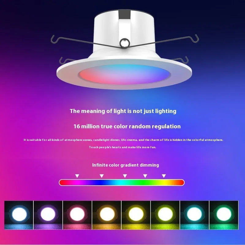 Smart WiFi Bluetooth RGBW colour changing ceiling lamp with American E26 bulb fitting