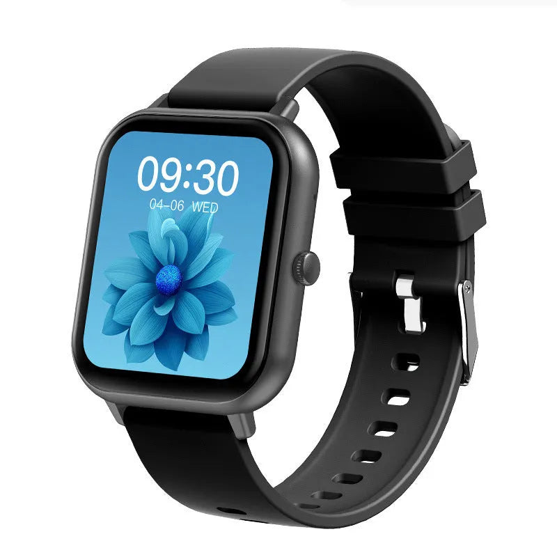ZL54C smart watch displaying health metrics on AMOLED screen with Milan steel strap option