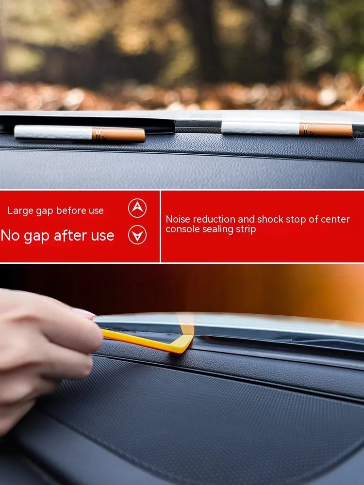 Mitsubishi Outlander dashboard soundproof seal strip with six card slots, 1.6 metre silicone construction