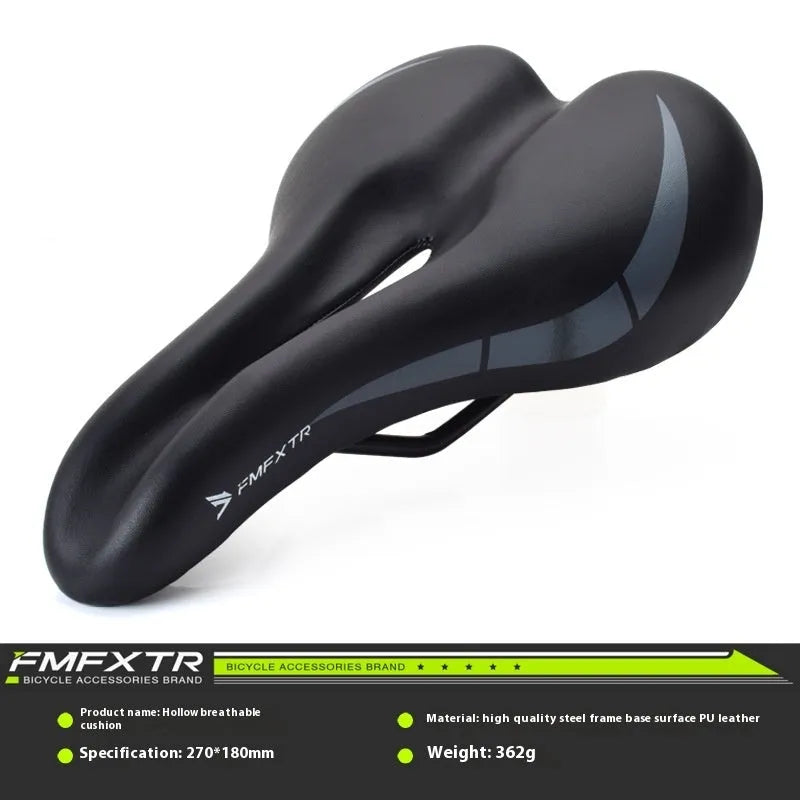 Bicycle seat cushion measuring 270mm by 180mm in 3147 hollow cushion colour with double rail mounting