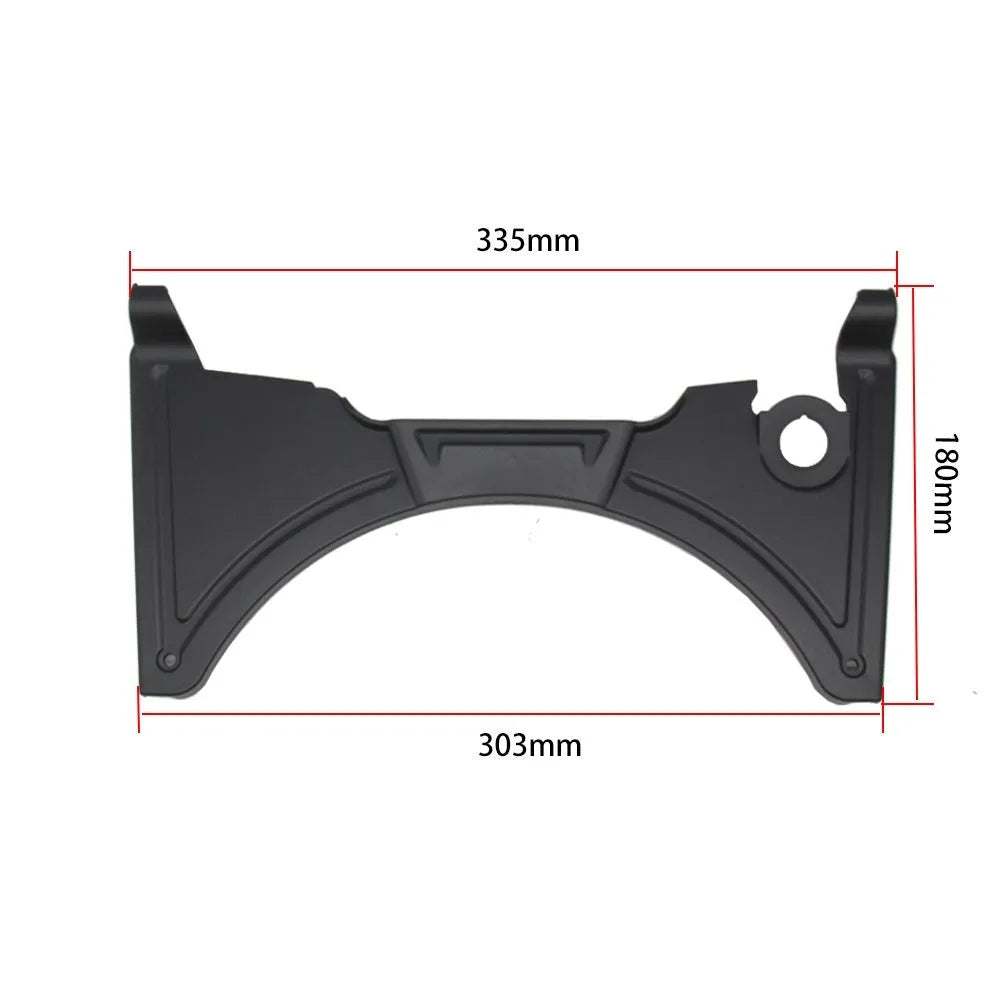 Matte black motorcycle cockpit fairing accessory for BMW R1250GS and R1200GS LC models