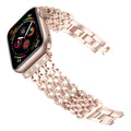 Stainless steel mesh watch strap for iWatch 38-49mm in silver finish