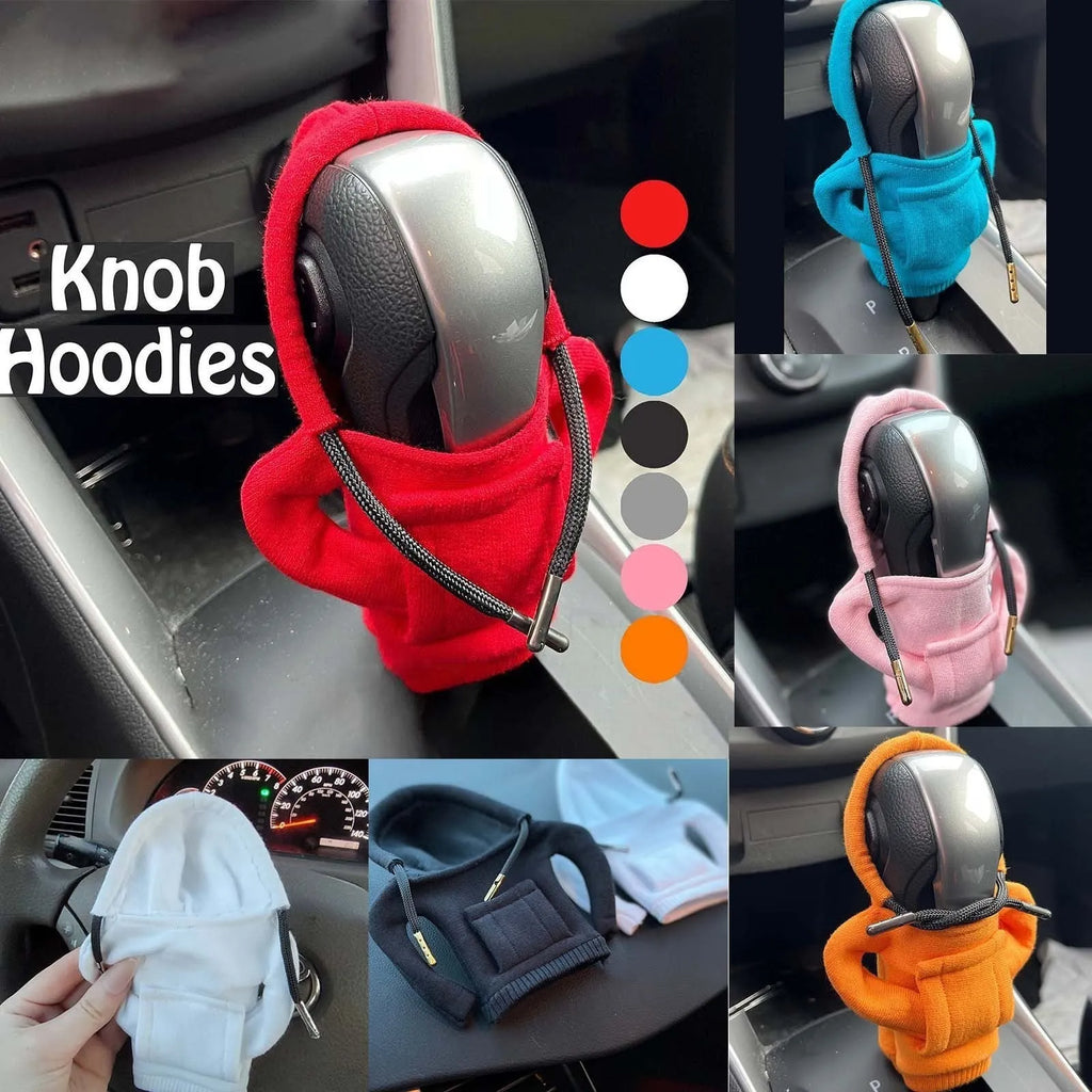 Pure cotton knitted gear lever decoration for a manual car in a choice of six colours.