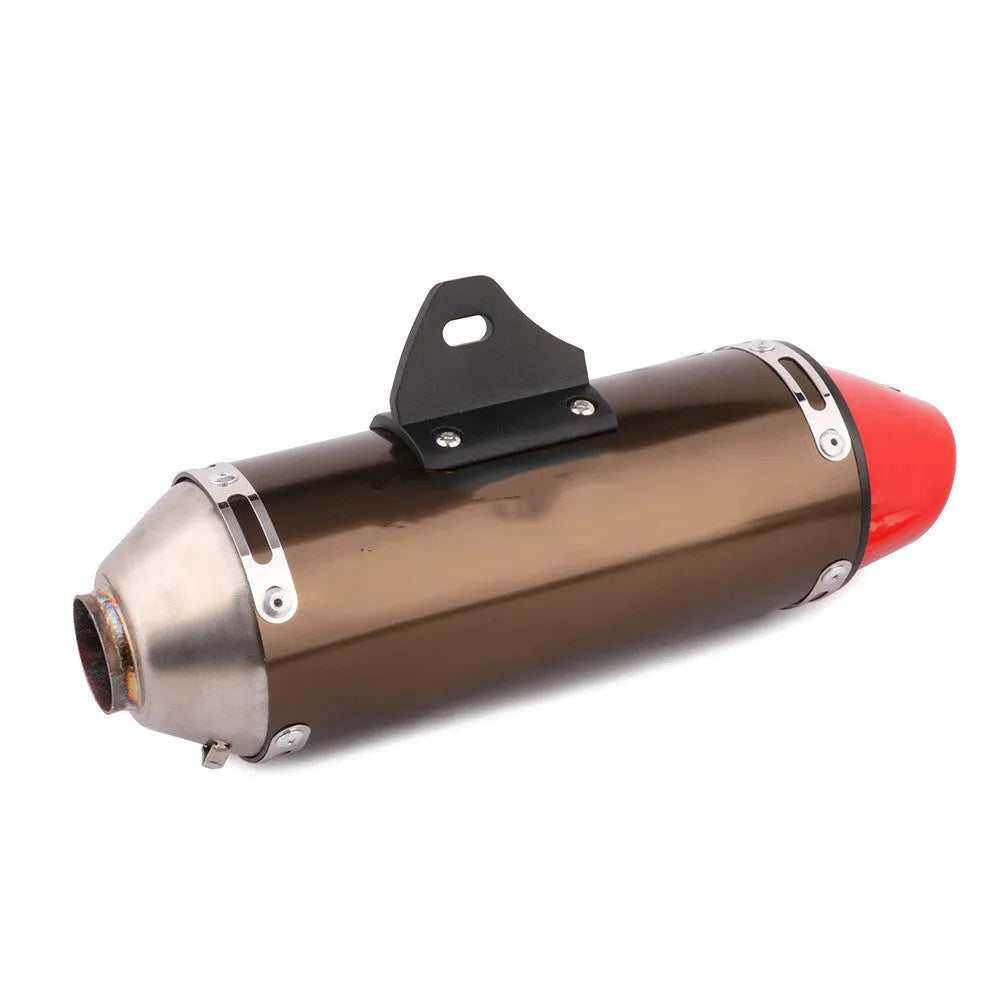 Brown aluminium universal whole section tail decal exhaust muffler for HONDA CRF230F 2003-2013