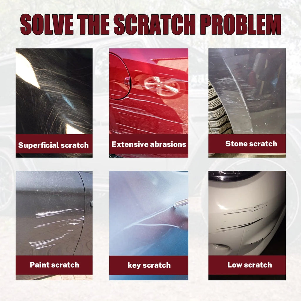 60ml car scratch repair wax set with application cloth for paint surface maintenance