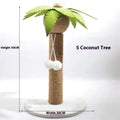 Cactus-shaped cat scratching post and climbing frame with sisal scratching surface.