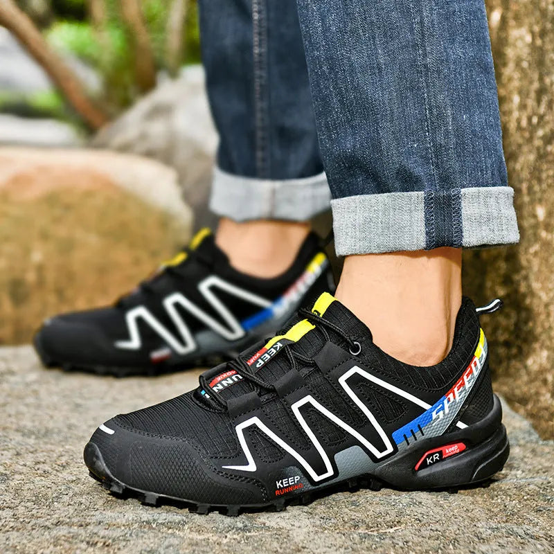 Men's plus size low-top casual shoes in synthetic leather with non-slip rubber sole