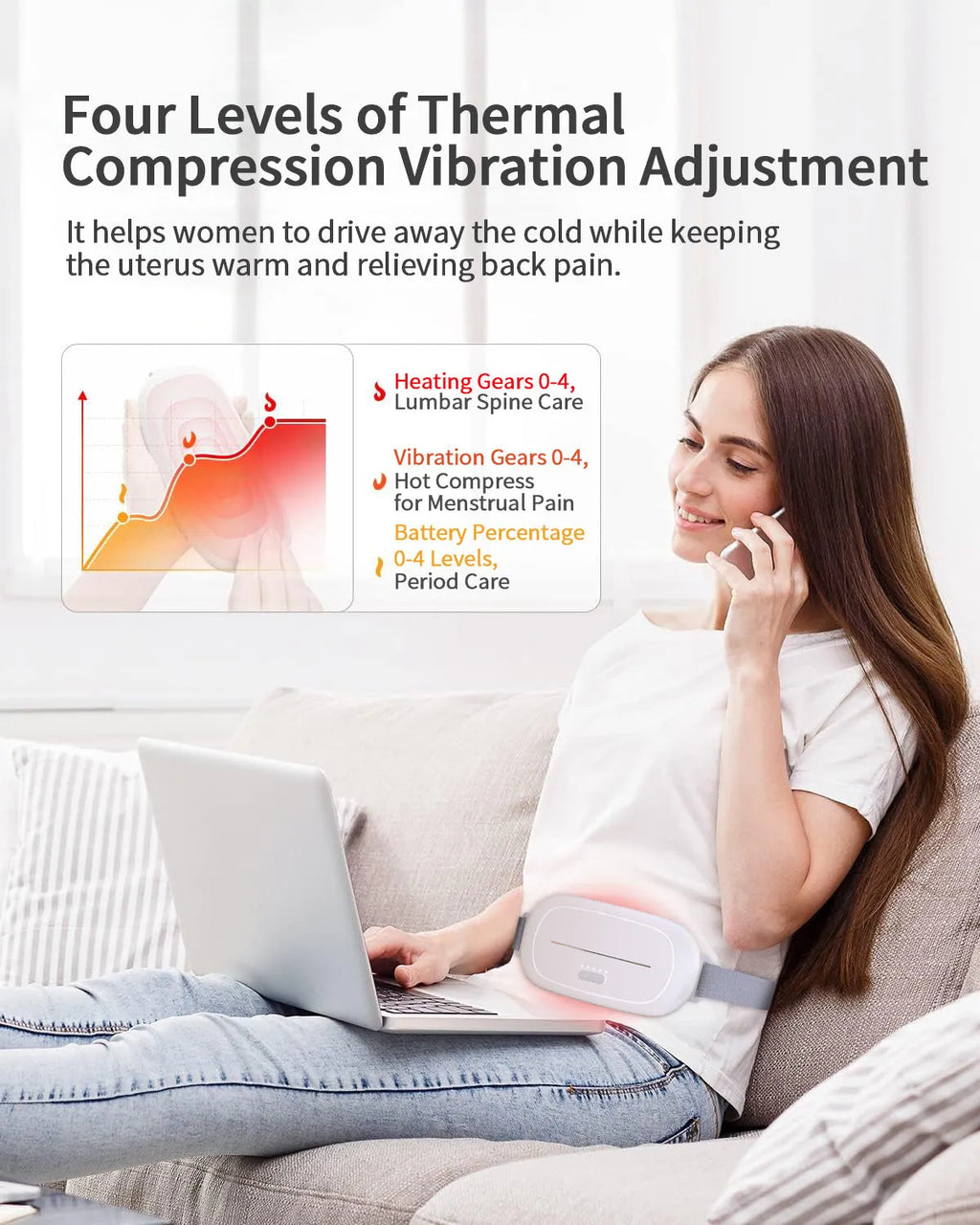 White PVC uterine warming medical device measuring 110 by 80 centimetres for gynaecological procedures