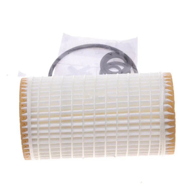 HU718 5X oil filter with wire wound polyester mesh element and 10mm connections for lubricating oil filtration