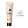 30ml hose tube of BB cream showing nine shade options from ivory white to brown