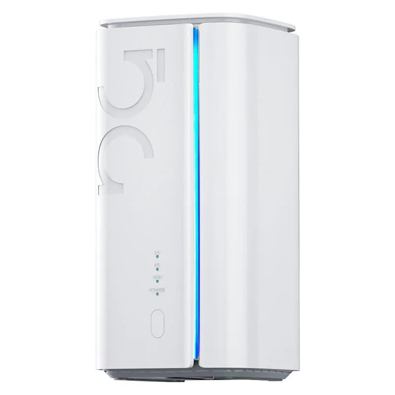 Compact 4G CPE wireless router with data cable measuring 51 x 30 x 5 mm