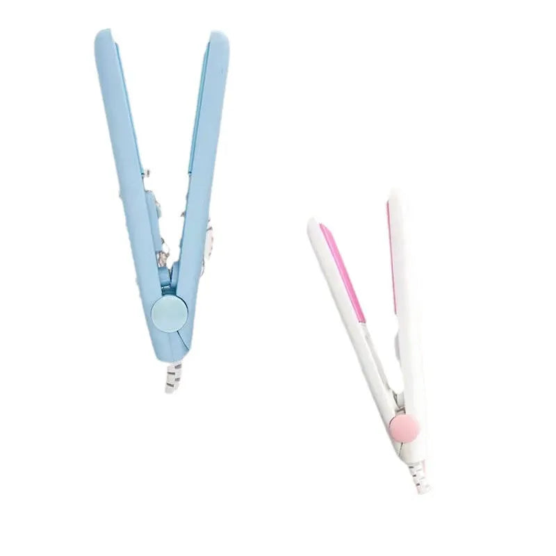 Mini hairdressing splint hair perm tool with straight clip design and storage box in multiple colour options