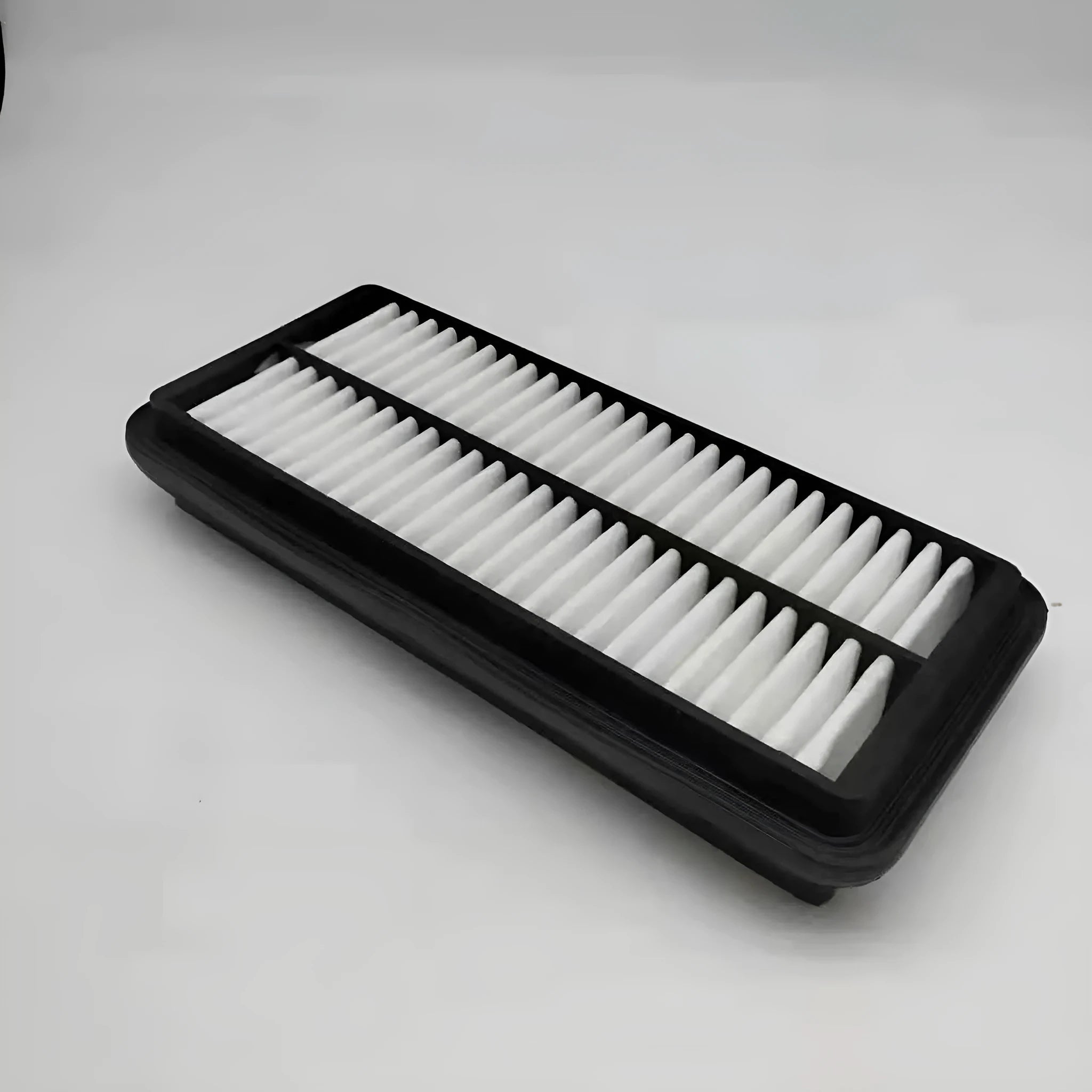 Black car air filter for Modern vehicles with dimensions 256*113*40 mm