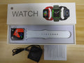 GT20 smart watch with 1.75-inch touch screen and silicone band on wrist