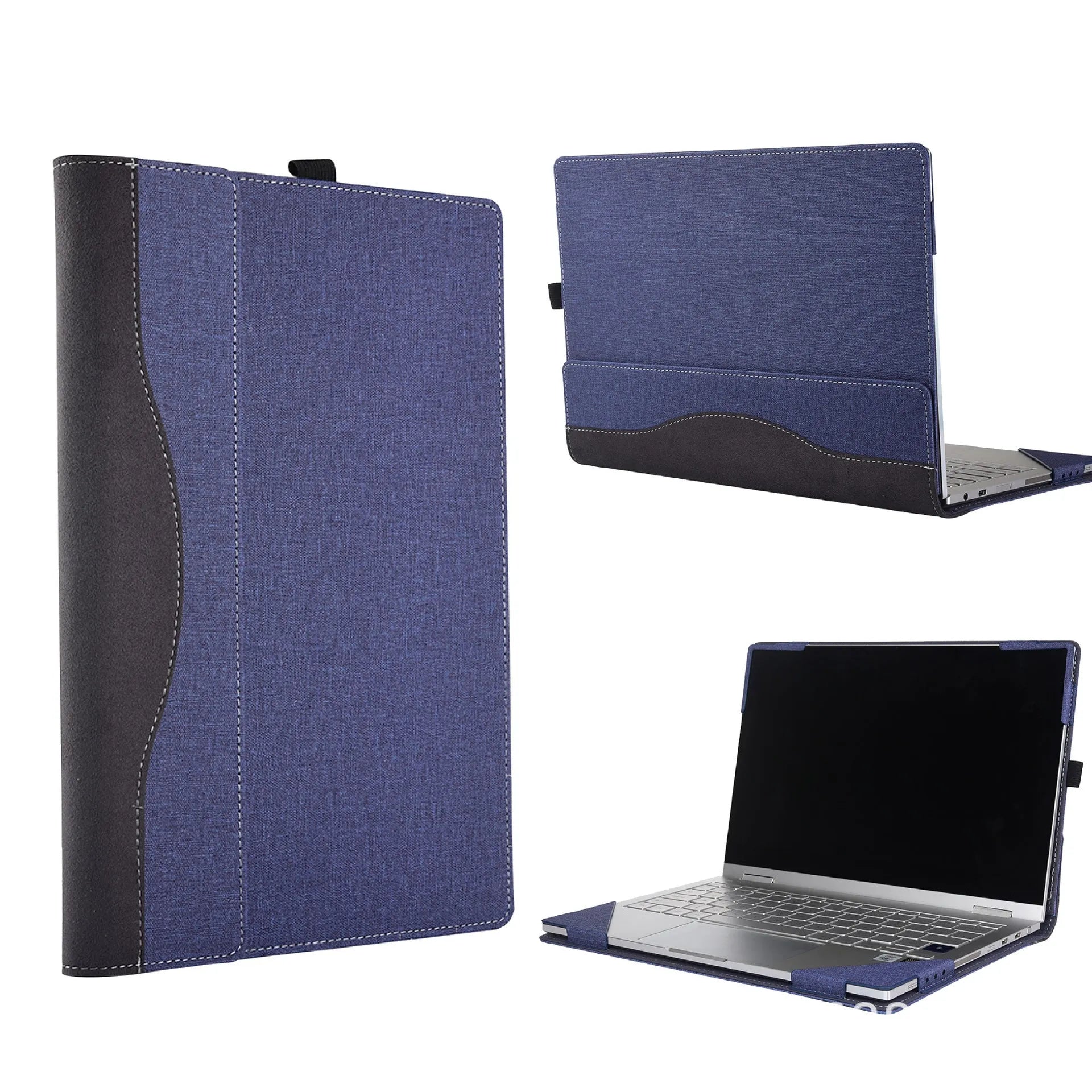Black imitation leather protective sleeve for Microsoft Laptop Bag with Chinese-style design