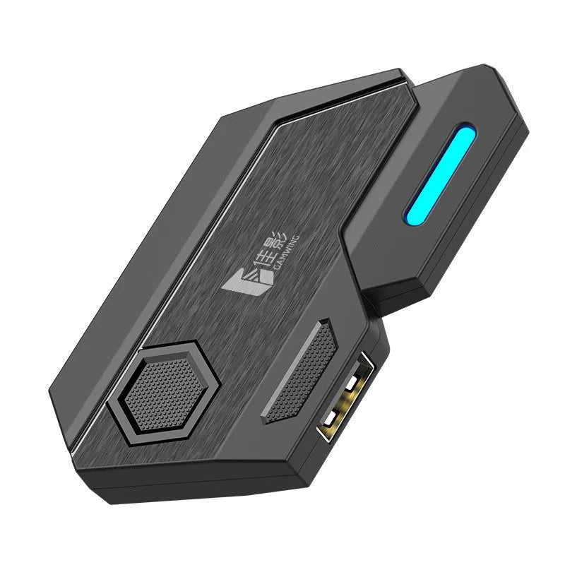 Gamwing keyboard mouse converter for mobile gaming with USB interface and ABS housing