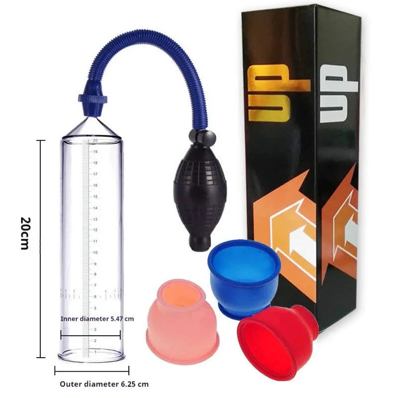 Male minimalist home exercise machine silicone cover with plastic valve exerciser
