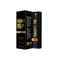 Men's compact 10ml body moisturising spray bottle with botanical extracts.