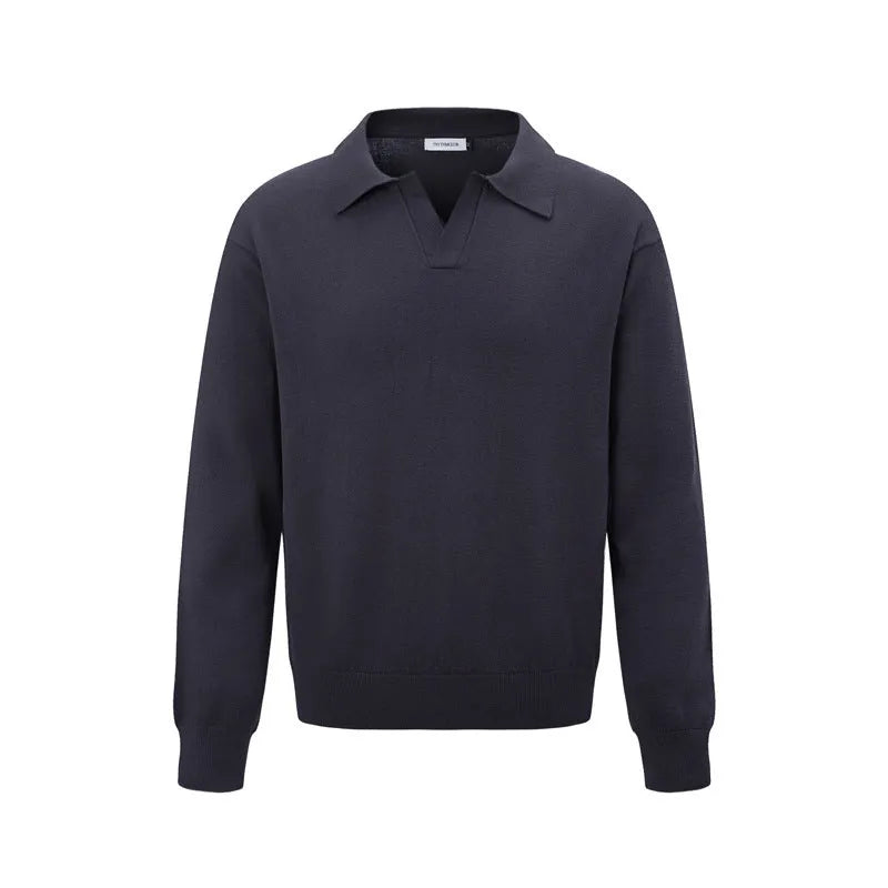 Loose pullover sweater in chemical fibre blend fabric in black, dark grey or creamy-white colours