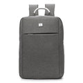 Casual backpack 30-litre Oxford cloth laptop bag in Matte Grey, front view showing main compartment