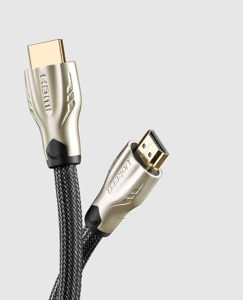 HDMI cable with gold connectors showing length options from 0.5 to 5 metres