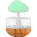 White cloud-shaped humidifier with night light and essential oil diffuser