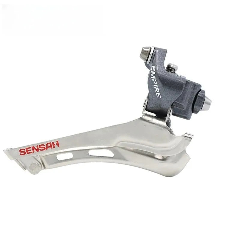 Road bike transmission kit with aluminium manual shifters, front derailleur and short-leg rear derailleur
