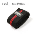 Adult adjustable sports knee pads for weightlifting and cycling in blue, grey, red or yellow colours.