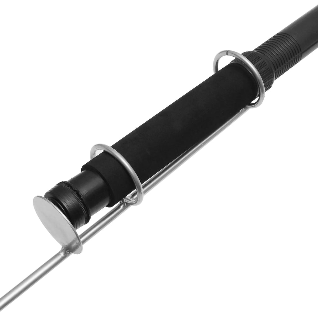 White LED fishing rod light with remote control on telescopic pole for night fishing and camping