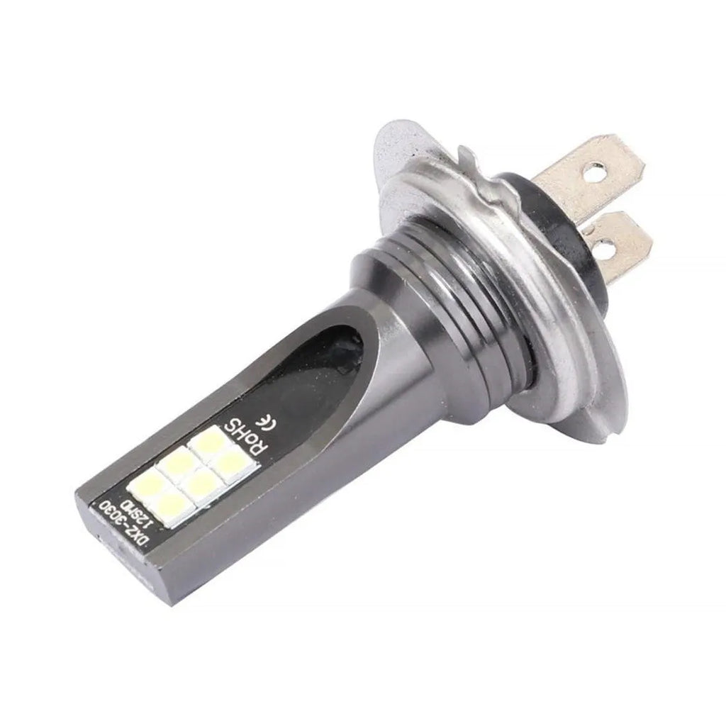 H7 110W LED car fog lights with aluminium housing and 12 SMD bulbs