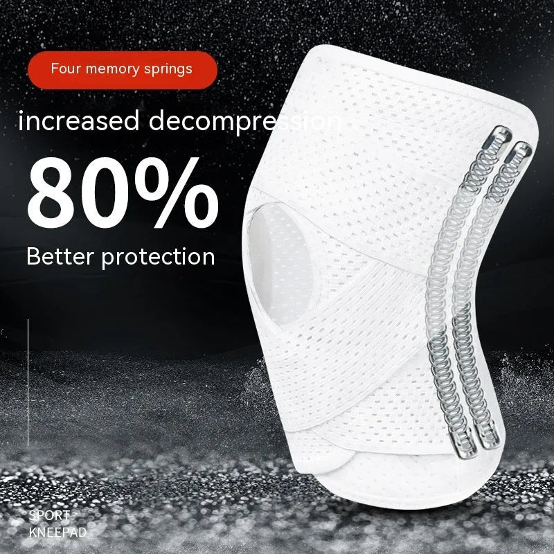 Black mesh knee protective sleeve for sports injury recovery