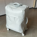 Ultra-light waterproof Oxford cloth suitcase in bluestone green with universal wheels