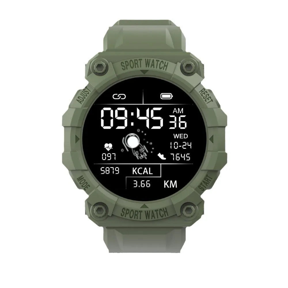 Spaceman Round FD68S smart bracelet 144 colour TFT screen black strap on wrist smart reminder