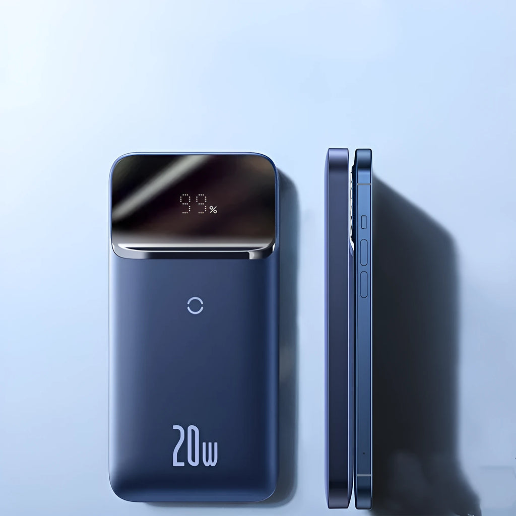 Baseus blue magnetic wireless power bank 10000mAh for Apple iPhone