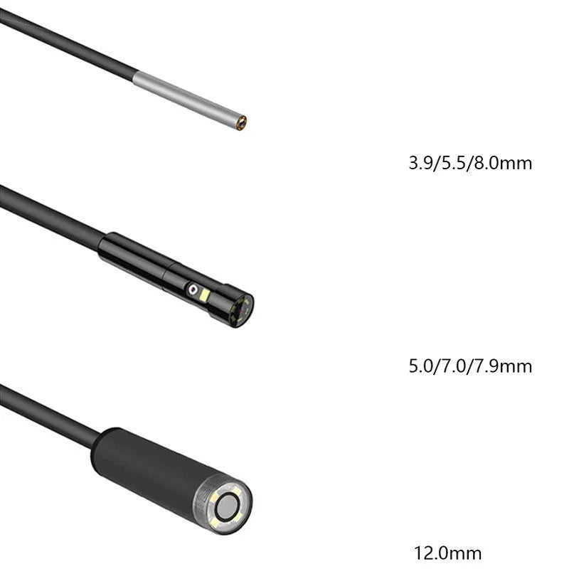 Handheld industrial endoscope with 4.5-inch screen and 5.5mm camera on 1 metre cable for pipeline inspection