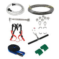 10-metre suit pulley slide rope set with alloy steel components and handle for outdoor recreation