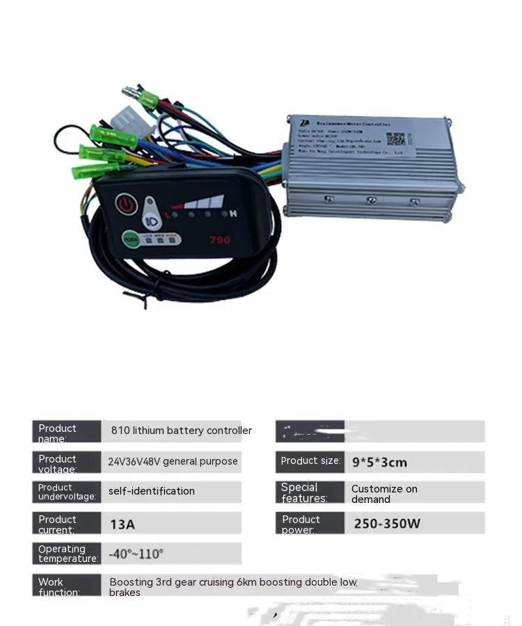 790 Mignon Maimai 6-tube electric bicycle and scooter motor controller for 250-350W systems
