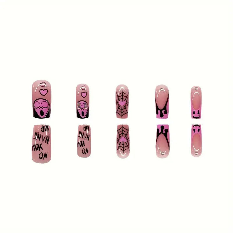Halloween plastic wearable armour set with detachable square pieces showing love pattern detail